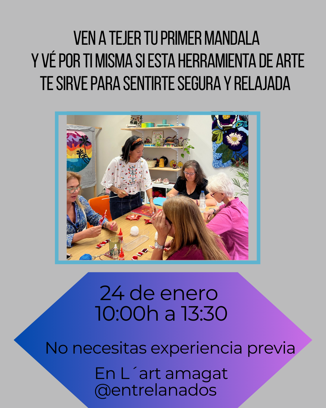 Mandalas tejidos: equilibrando tus hemisferios Enero